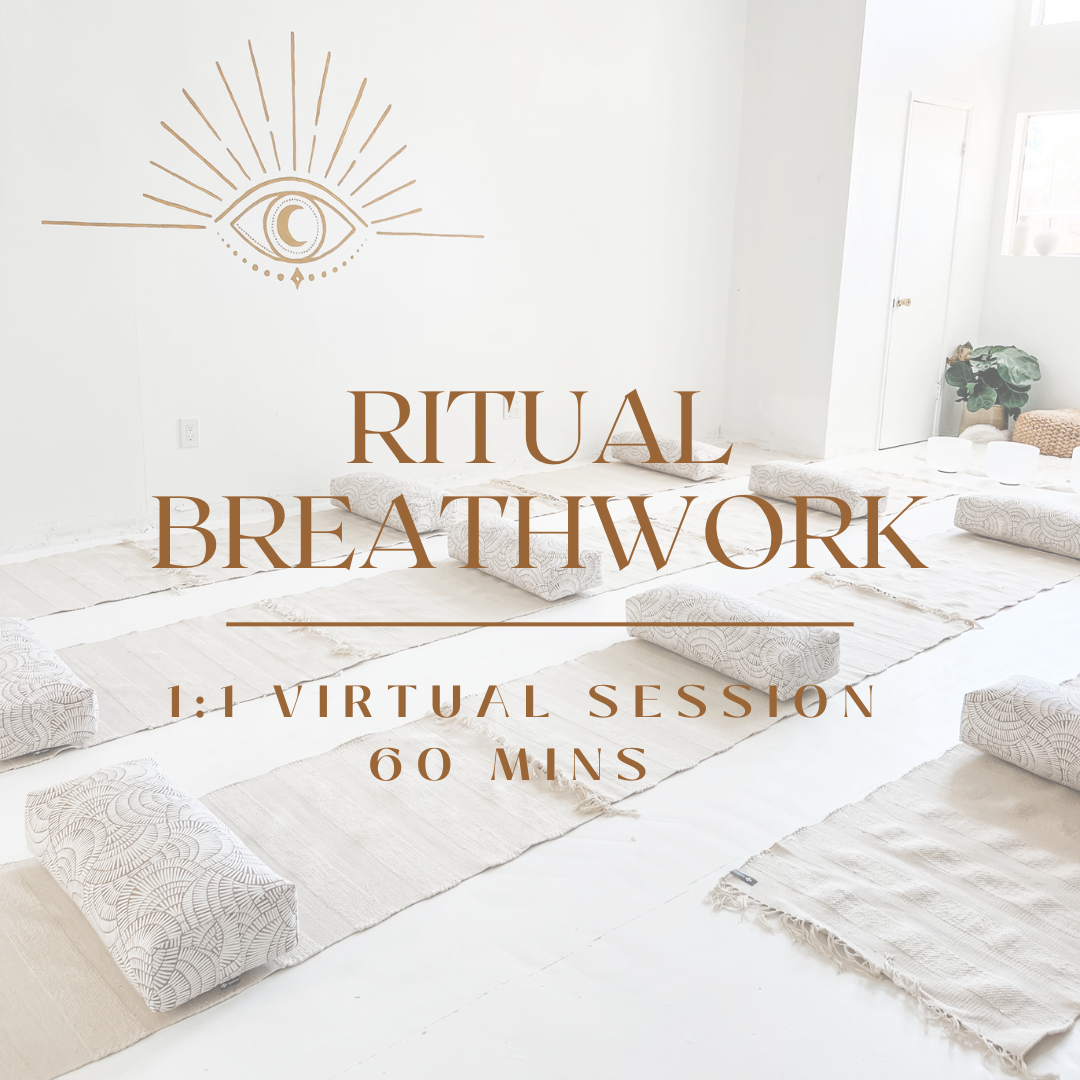 1:1 Ritual Breathwork + Vibrational Healing Journey-  VIRTUAL -60 min