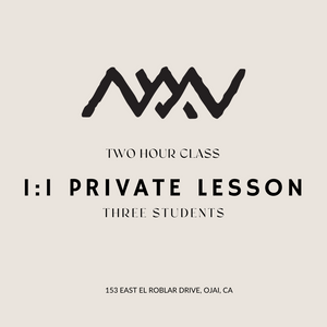 1:1 Private Instruction - THREE STUDENTS